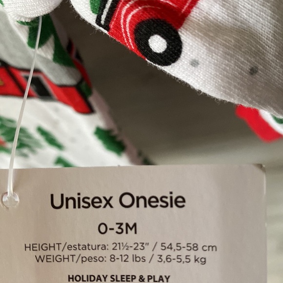 Christmas Baby Sleeper with Zipper Size 0-3 Months NEW - Picture 5 of 5